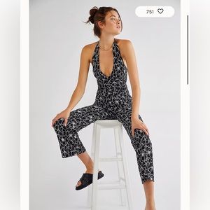 Free People backless romper
